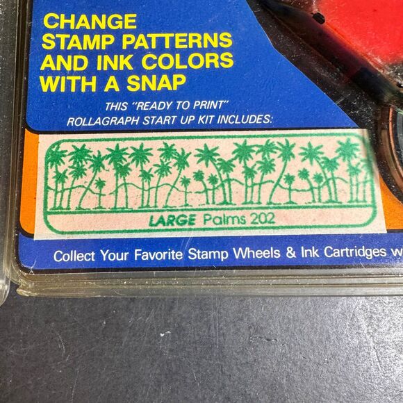 Tropical Vacation Rollagraph Crafter Scrapbooking Roller Stamp [Item 0147 MK] - Picture 3 of 4